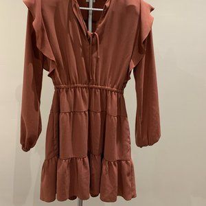 Aritzia Wilfred Ruffle Dress